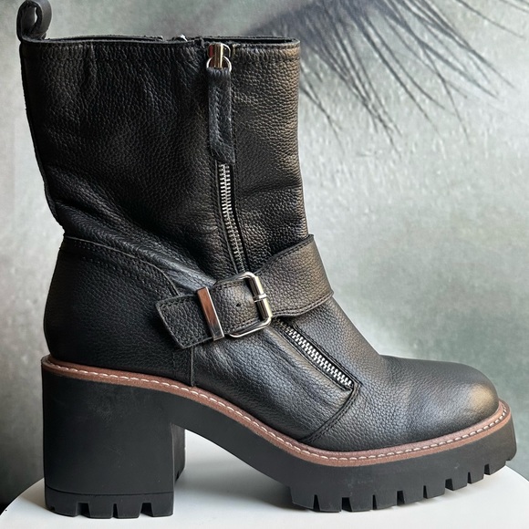 🌸BLONDO🌸 Rylyn Waterproof Bootie in Black Leather Size: 10 - Picture 5 of 14